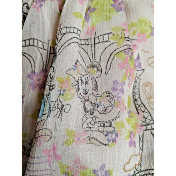 Disney toddler girls pink Mickey and Minnie Gold Bow Trim Elastic tutu SKORT 4t - Picture 7 of 11